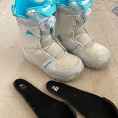 【お譲り先決定】ジュニア　キッズ　スノーボード　ブーツ　ビンディング　セットの画像