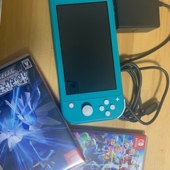 Switch lite タコライズブルー、スマブラ、ブリリアント...