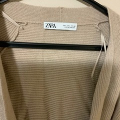 ZARA ロングカーディガン　サイズL 身幅46、着丈69センチの画像