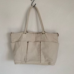 帆布 トートバッグ アイボリー 生成り