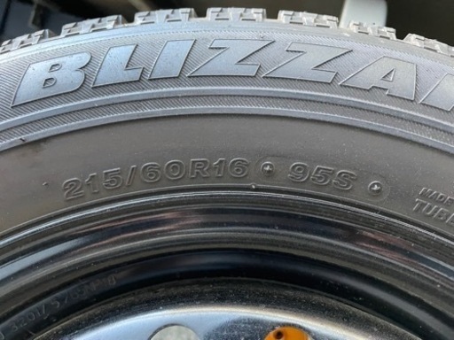 【スタッドレス】ブリザックVRX 9分山 215/60R15 鉄ホイール4本セット