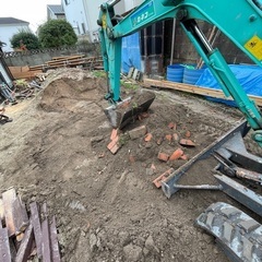 福岡県大野城市にて庭残土処分、廃材撤去処分作業 - 大野城市