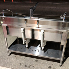 ⭐︎中古品 タニコー 2槽シンク 1200×600×800mm 厨房機器⭐︎