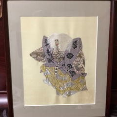 日本刺繍額絵　