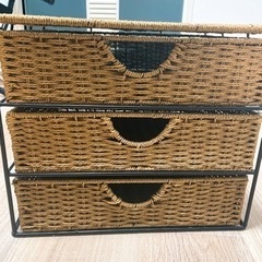 【値下げしました】ラタン収納