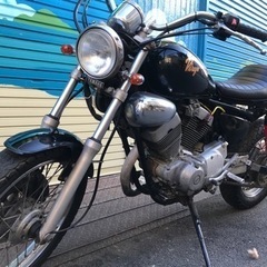 Vツイン★カスタム♪ヤマハVirago250改 約24000km 機関好調♪ 他写真・動画アリ 検索:TR250 FTR ドラッグスター イントルーダー ダートラ アメリカンの画像