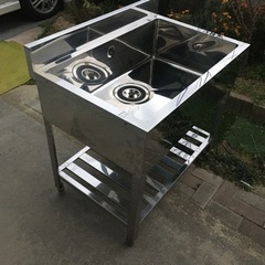 厨房機器　シンク　流し台　業務用　未使用の画像