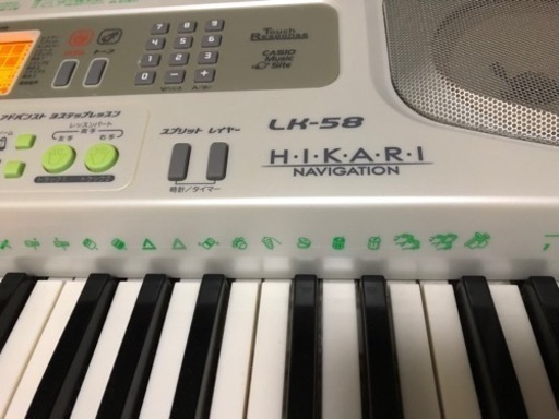 CASIO  光ナビゲーション　キーボード　LK-58