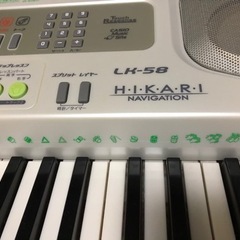 CASIO  光ナビゲーション　キーボード　LK-58の画像