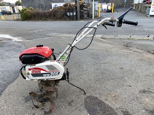 現物確認歓迎 初期不良安心対応 発送しません 整備済 女性や初心者でもかけ易く使い良い 三菱 3馬力 バック付 耕運機 MM305 my mini