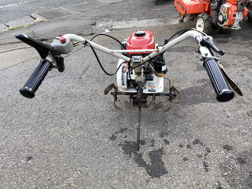 現物確認歓迎 初期不良安心対応 発送しません 整備済 女性や初心者でもかけ易く使い良い 三菱 3馬力 バック付 耕運機 MM305 my mini