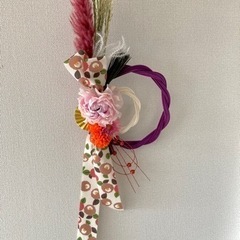 しめ縄リース作りの画像