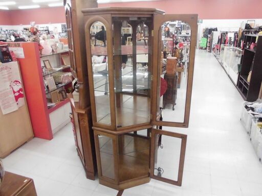飾り棚 コレクションボード カリモク 幅77x奥行58x高さ180cm コレクションラック karimoku 収納家具 木製 苫小牧西