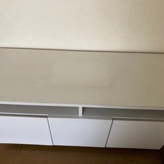 テレビボード　白色の画像