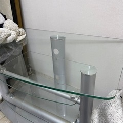 テレビ台　ガラス天板　回転式の画像