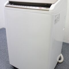 日立 ビートウォッシュ 全自動洗濯乾燥機 洗濯9.0㎏/乾燥5.0㎏ BW-DV90C-N シャンパン 2018年製 HITACHI  中古家電 店頭引取歓迎 R4783)