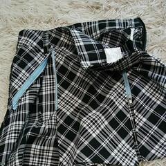 1日のみ着用✨140cm【チェック柄キュロットスカート】の画像