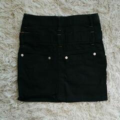 140cm【黒デニムスカート】の画像