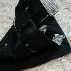 140cm【黒デニムスカート】の画像