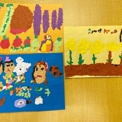 千切り絵アート　季節の生活3枚セット