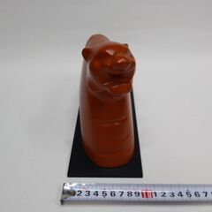 常滑焼　干支置物　虎　箱・台座付きの画像