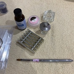 ネイル材料たくさん　シール、ネイルチップなどの画像