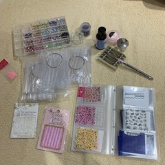 ネイル材料たくさん　シール、ネイルチップなど