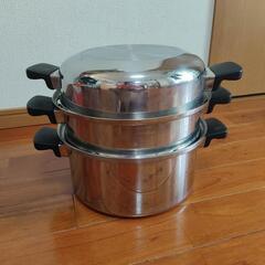 【中古】IH対応 アムウェイ無水調理鍋６Ｌシチューパン