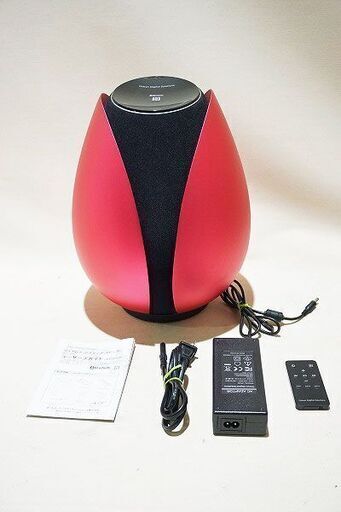 【苫小牧バナナ】動作品☆ONKYO/オンキョー WS-TP ワイヤレス アクティブ スピーカー ストロベリーレッド Bluetooth 付属完品♪