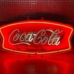 【訳あり】コカコーラ・ネオン看板