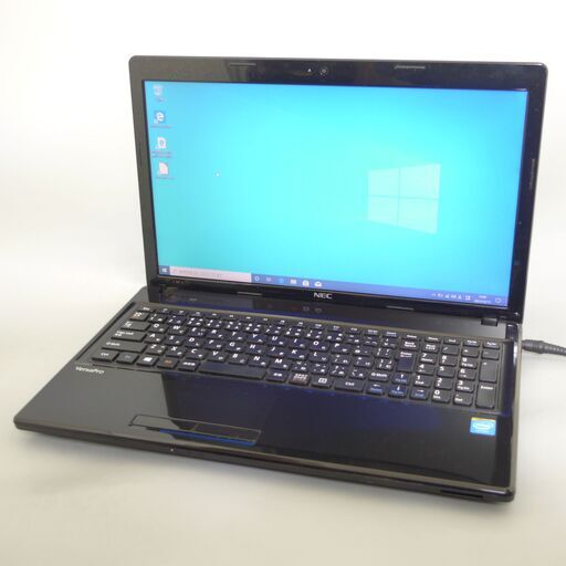 即使用可 中古良品 ノートパソコン 15.6型ワイド NEC PC-VJ19EFWDJ Celeron 4GB 750G DVDマルチ 無線 Wi-Fi カメラ Windows10 Office