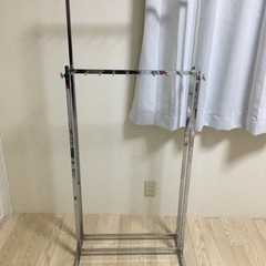 店舗什器　２段ベルト掛け　ハンガーラック