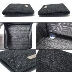 AA675 印傳屋 小銭入れ コインケース 漆 鹿革 瓢箪 黒の画像