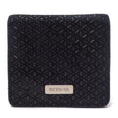 AA675 印傳屋 小銭入れ コインケース 漆 鹿革 瓢箪 黒