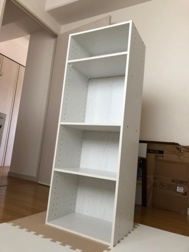 中古　ホワイト カラーボックス　14個 ニトリのカラーボックス・Nカラボ4段ホワイトウォッシュ！ (piropiro