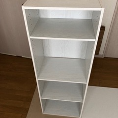 ニトリのカラーボックス・Nカラボ4段ホワイトウォッシュ！の画像