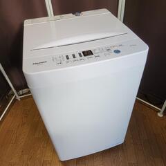 h1219売約済み❌最新2021&20年製 ガラストップ♪Hisense 家電セット 冷蔵庫 洗濯機の画像