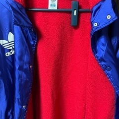 adidas ベンチコート 防寒 ボアの画像