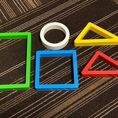 【美品な中古】プラスチックの○△□！！昔のこどもチャレンジ