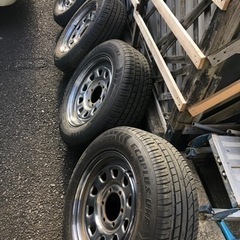 値下げしました^ ^ハイエース等にバリ山デイトナクローム４本セット！
