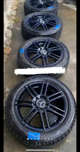 ベンツBクラス　 スタッドレス タイヤ　ホイール　セット　黒　17インチ