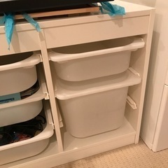 無料！　ikea 子供用物入れ　12／16引き取り限定の画像