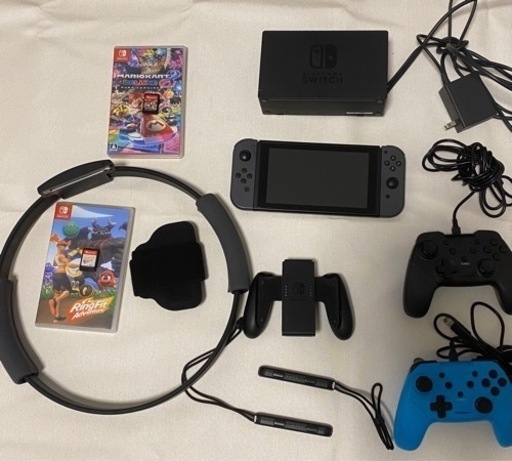 決まりました！【総額60000円相当＊ニンテンドーSwitch本体＆マリオカート8＆リングフィット＆別途コントローラー2台】