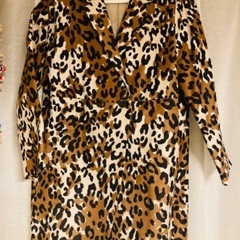 《終了》【ほぼ未使用】IENA レオパード柄ロングジャケット