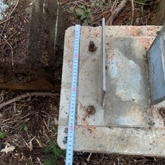 ブロック基礎¥1,000円/1個　金具付　重さ約165kg （10個迄標準配送費込み）の画像