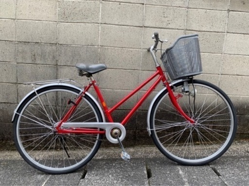 【整備済自転車】27インチ　変速なし　前後タイヤ、サドル新品❗️若林自転車　膳所店SALE❗️