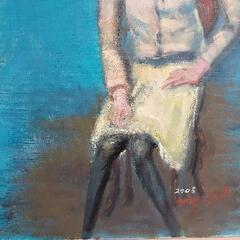 本物★定価4万★油絵　絵画の画像