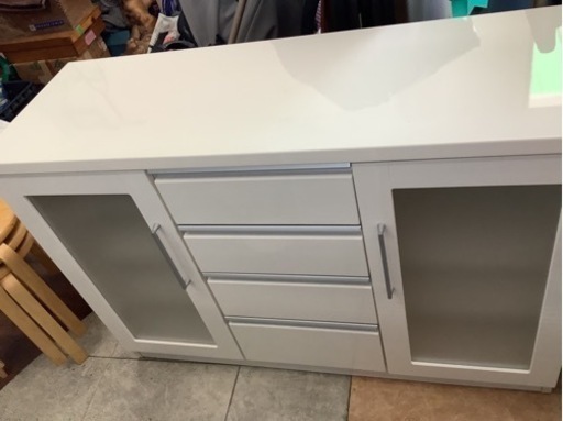 【SALE品】サイドボード(ベリーズ120SB WH) ニトリ　リサイクルショップ宮崎屋　佐土原店　21.12.14F