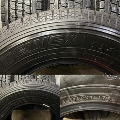 TOYO DELVEX 934 215/70R15 107/105L LT 15インチ スタッドレス 4本 2017年製 バリ溝　(MTG176)クレジットカード QRコード決済可能の画像