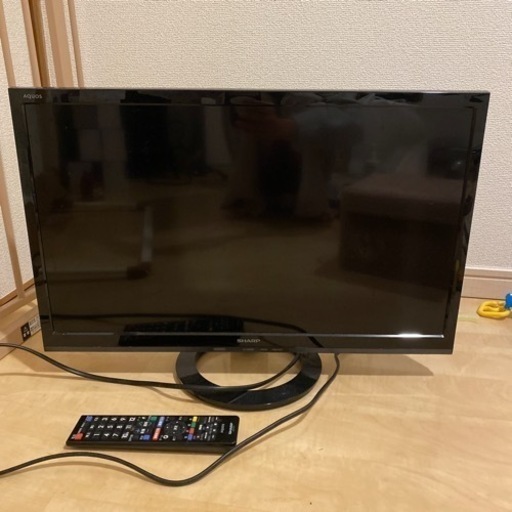【直接引き取り限定】 テレビ シャープ リモコン付き